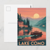 Comer Sonnenuntergang Postkarte (Vorne/Hinten)