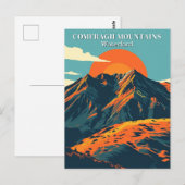 Comeragh Mountains Irland Vintage Travel Irland Postkarte (Vorne/Hinten)