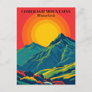 Comeragh Mountains Irland Vintage Travel Postcard Postkarte