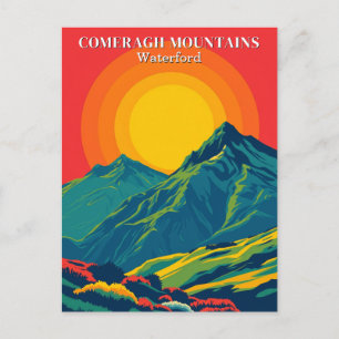 Comeragh Mountains Irland Vintage Travel Postcard Postkarte