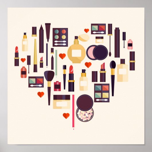 Comestics Heart Poster (Vorne)