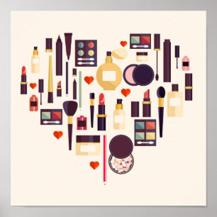 Comestics Herz Poster