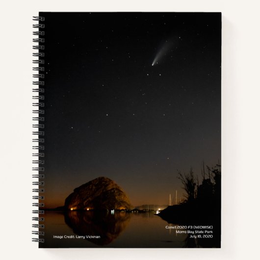 Comet 2020 F3 (NEOWISE) Notebook von Larry Vickman Notizblock (Vorderseite)