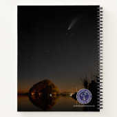 Comet 2020 F3 (NEOWISE) Notebook von Larry Vickman Notizblock (Rückseite)