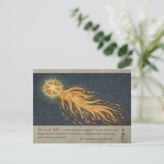 Comet aus dem Augsburger Wunderbuch CC0477 Postkarte (Stehend Vorderseite)