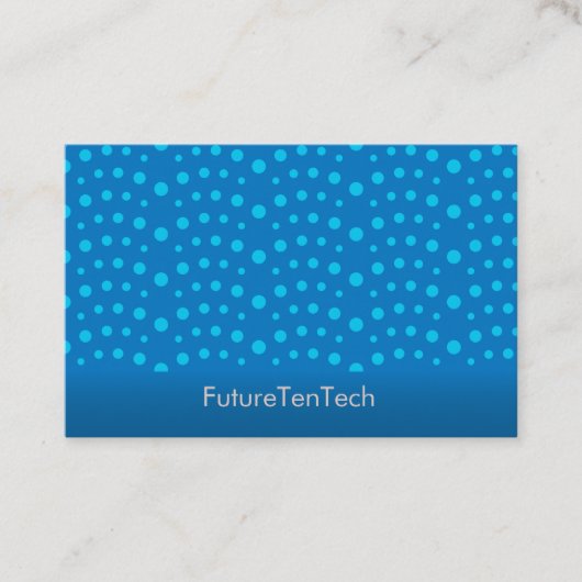 Comet Blue Pattern Business Card Visitenkarte (Vorderseite)
