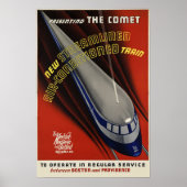 COMET Boston & Providence Vintages Eisenbahnplakat Poster (Vorne)