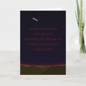 Comet Card (Romantisch) Karte (Vorderseite)