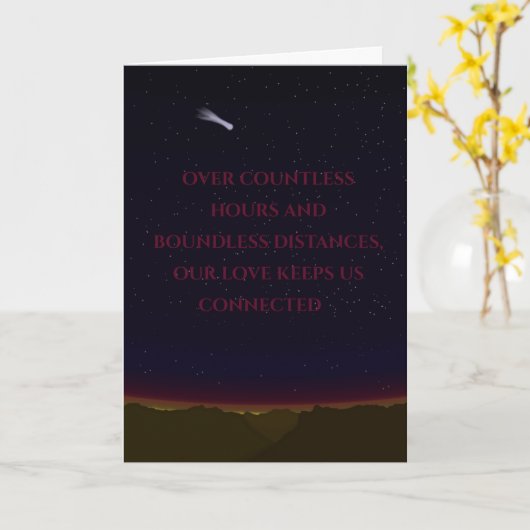 Comet Card (Romantisch) Karte (Gelbe Blume)