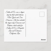 Comet Clipper Sailing Postkarte (Rückseite)