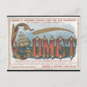 Comet Clipper Sailing Postkarte (Vorderseite)
