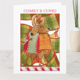 COMET CUPID Big Christmas Card Karte