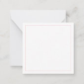 COMET CUPID REINDEE 2,5" Square Flat Card Mitteilungskarte (Rückseite)