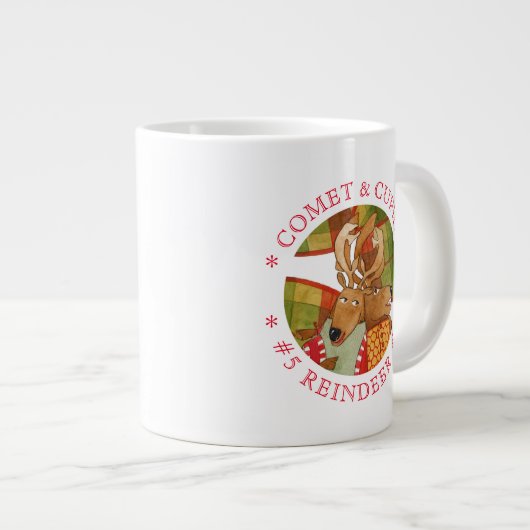 COMET CUPID REINDEE Big White Tasse (Vorderseite Rechts)