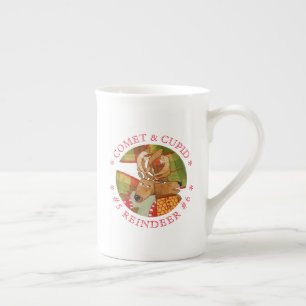 COMET CUPID REINDEL Knochen China Tasse