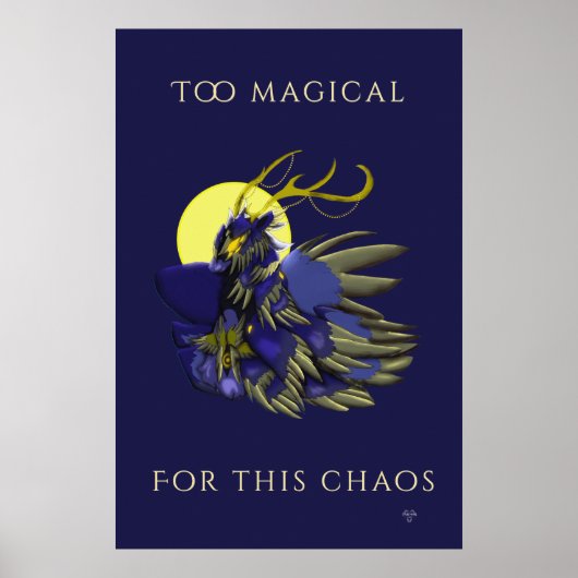 Comet Dark Fantasy Reindeer Poster (Vorne)