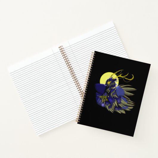 Comet Dark Fantasy Reindeer Spiral Notebook Notizblock (Innenseite)
