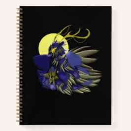Comet Dark Fantasy Reindeer Spiral Notebook Notizblock