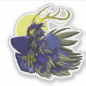 Comet Dark Fantasy Reindeer Vinyl Sticker (Vorderseite)