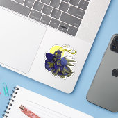 Comet Dark Fantasy Reindeer Vinyl Sticker (Laptop mit iPhone)