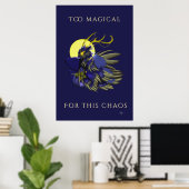 Comet Dark Fantasy Rentiere Poster (Heimbüro)