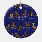 Comet/das gesamte Team-Ornament Keramik Ornament (Hinten)