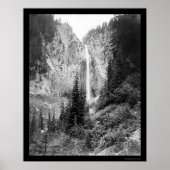 Comet Falls, Mount Rainier, WA 1922 Poster (Vorne)