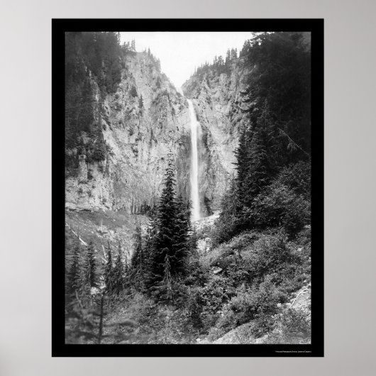 Comet Falls, Mount Rainier, WA 1922 Poster (Vorne)