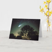 Comet Hale-Bopp und Tree Grußkarte Karte (Gelbe Blume)