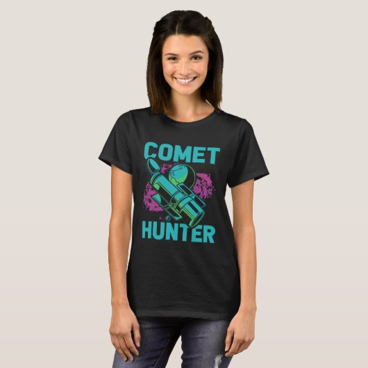 Comet Hunter I Astronomy T-Shirt (Vorne ganz)