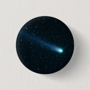 Comet in Night Sky Button