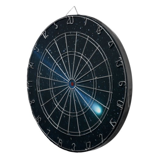 Comet in Night Sky Dartscheibe (Vorderseite rechts)