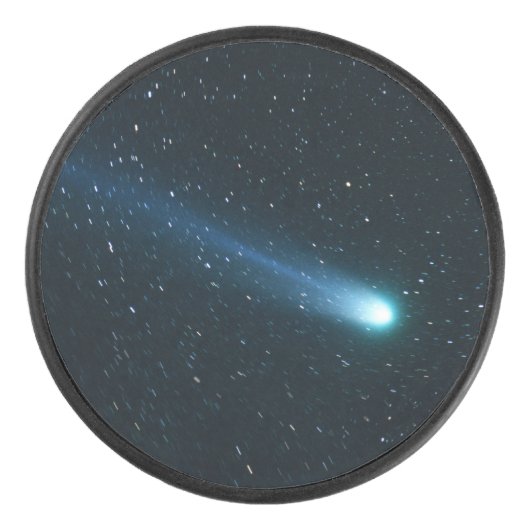 Comet in Night Sky Eishockey Puck (Vorderseite)