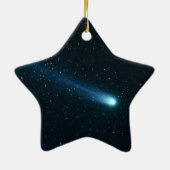 Comet in Night Sky Keramik Ornament (Hinten)