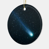 Comet in Night Sky Keramikornament (Links)