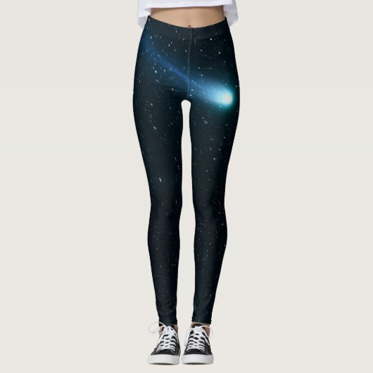 Comet in Night Sky Leggings (Vorderseite)