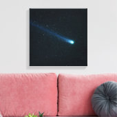 Comet in Night Sky Leinwanddruck (Insitu (Wohnzimmer))