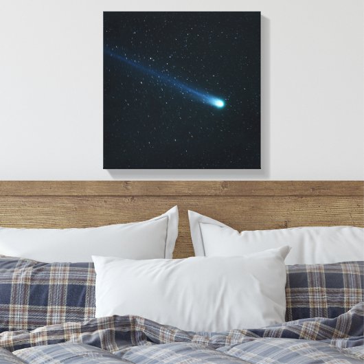 Comet in Night Sky Leinwanddruck (Insitu (Schlafzimmer))
