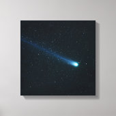 Comet in Night Sky Leinwanddruck (Vorderseite)