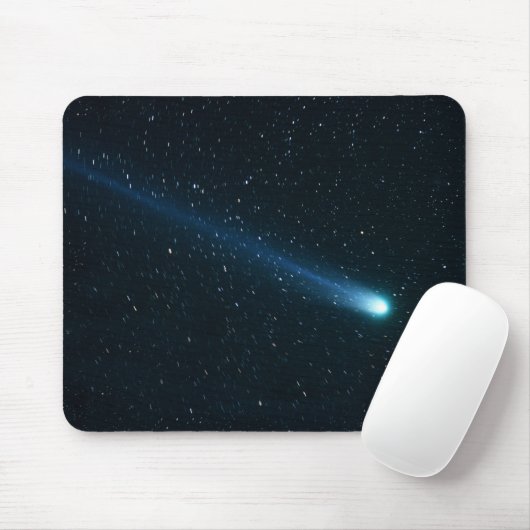 Comet in Night Sky Mousepad (Mit Mouse)