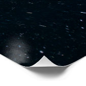 Comet in Night Sky Poster (Ecke)