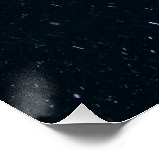 Comet in Night Sky Poster (Ecke)