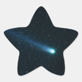 Comet in Night Sky Stern-Aufkleber (Vorderseite)