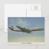 Comet Jetliner Postkarte der 1950er Jahre (Vorne/Hinten)