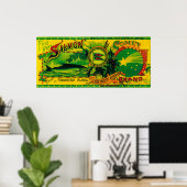 Comet Lachs Can LabelChignik Bay, AK Poster (Heimbüro)