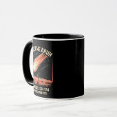 Comet Me Bruh Funny ASTEROID 2024 YR4 Tasse (Vorderseite Links)
