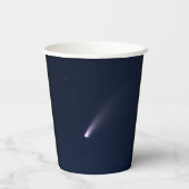 Comet NEOWISE in Night Sky Pappbecher (Rückseite)