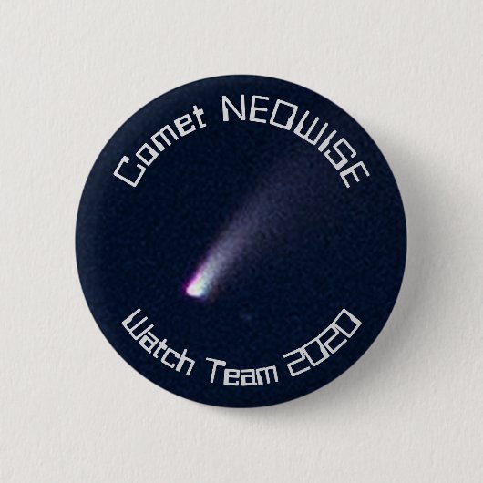 Comet NEOWISE Watch Team 2020 Button (Vorderseite)