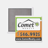 Comet Realty-Magnet Magnet (Vorderseite/Rückseite)