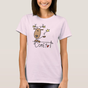 Comet Reindeer Weihnachtsgeschenke und Geschenke T-Shirt